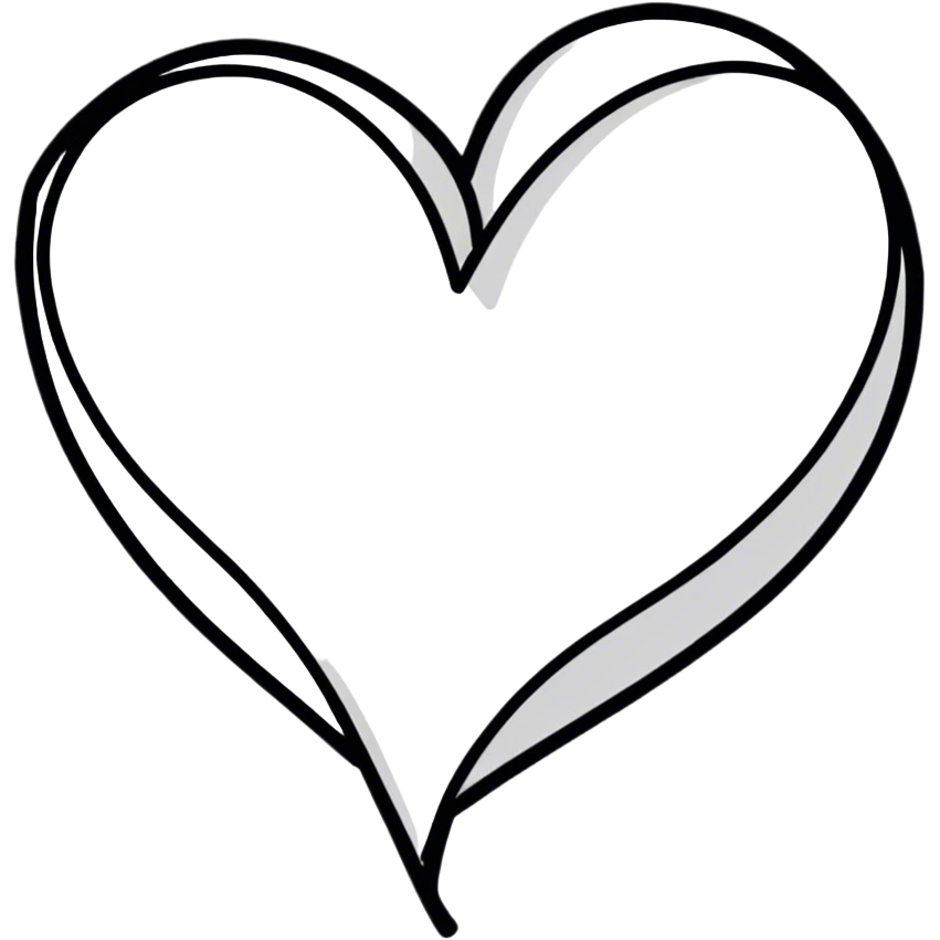 vintage cute heart  emoji