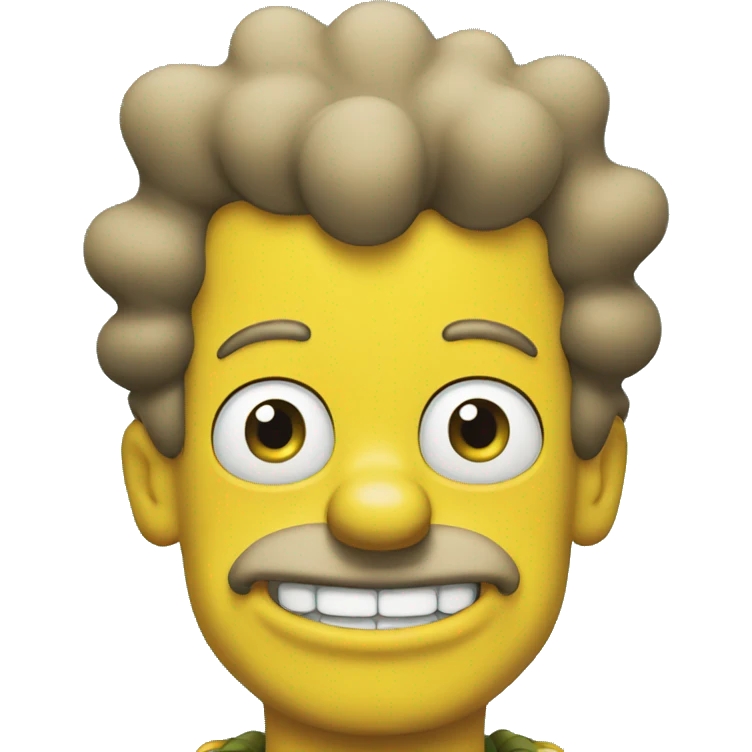 bart simpsons smiling emoji