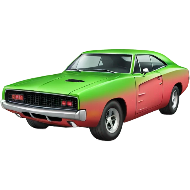 Watermelon Dodge Charger  emoji