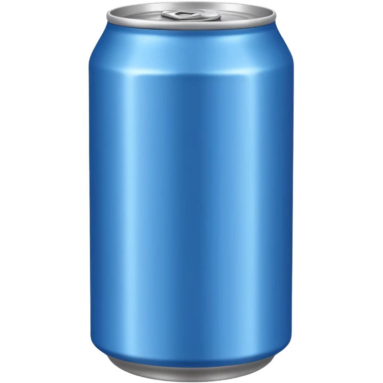 soft drink can, blue, without text emoji