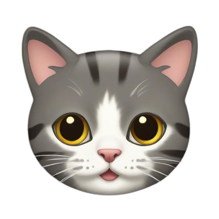 кошка с мячиком emoji