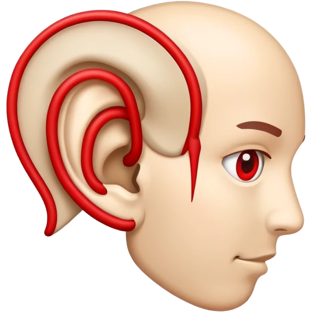 icon of an ear with a bold red line crossing through it, symbolizing ignore emoji