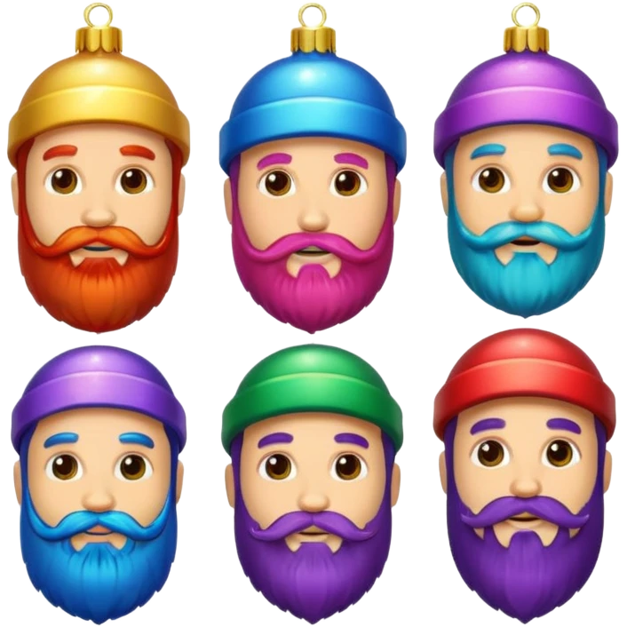 Beard ornaments emoji