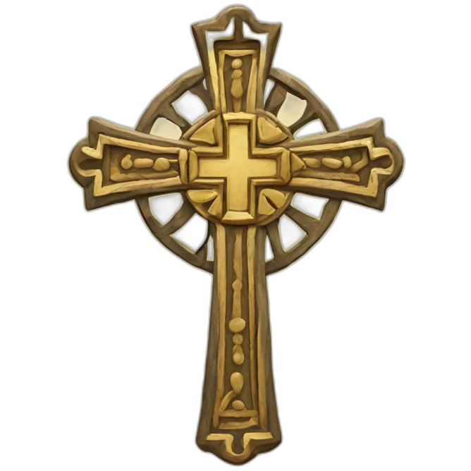 coptic cross clear emoji