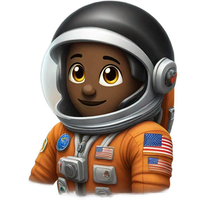 black astronaut emoji