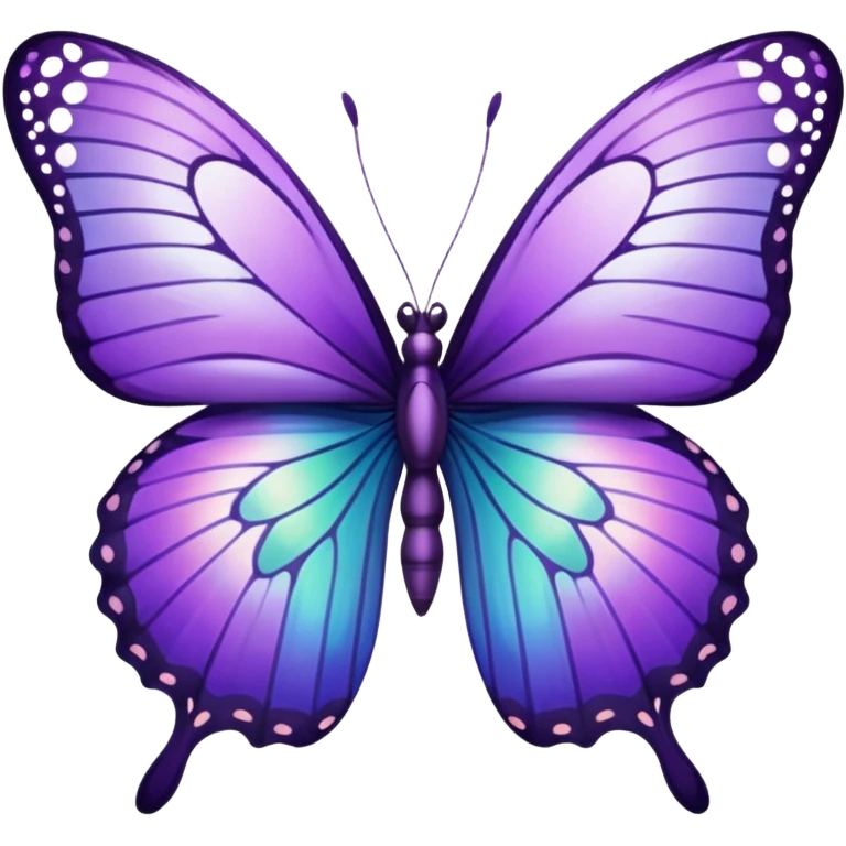 Purple butterfly emoji
