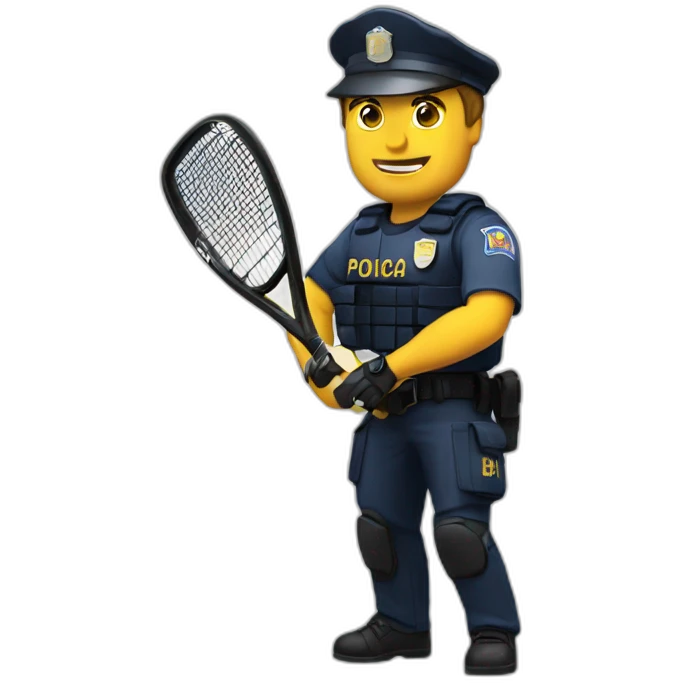 Policia padel emoji