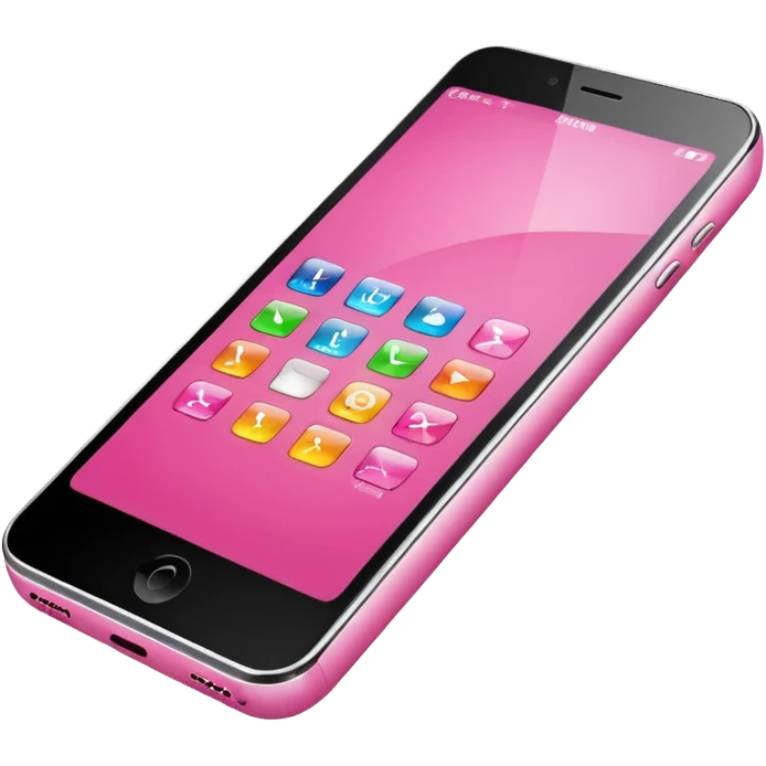 pink mobile phone emoji