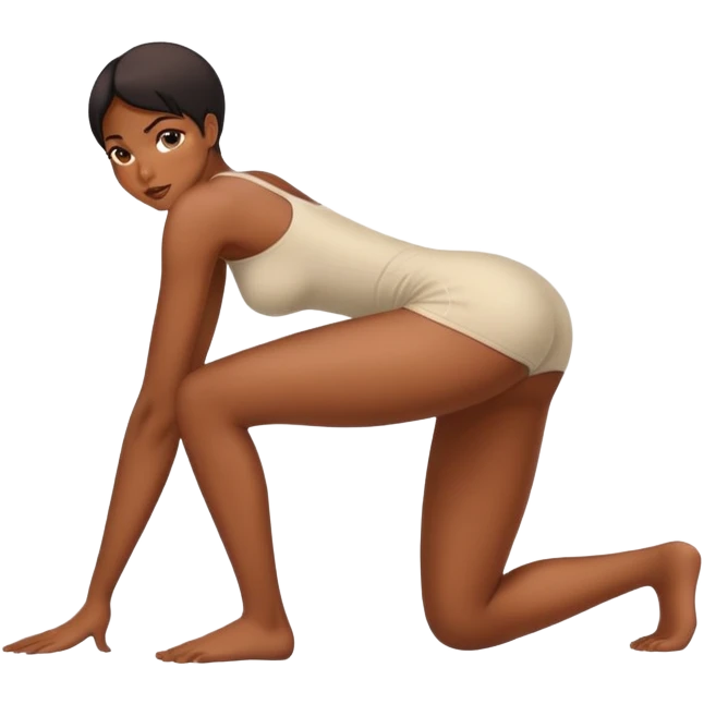 Сгенерируй сексуальную негритянку на четвереньках emoji