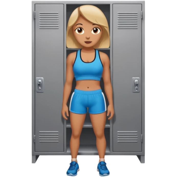 Girl gym locker room emoji