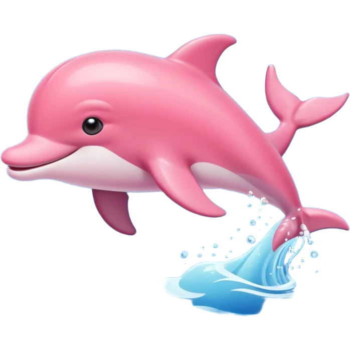 Ροζ δελφίνι γλυκουλι emoji