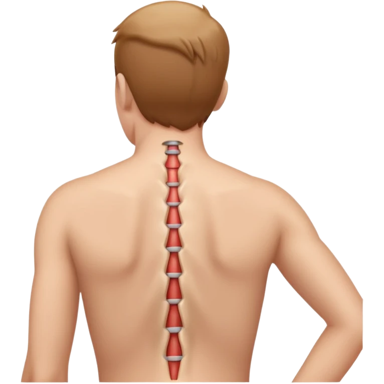 back pain, focus on humen back emoji