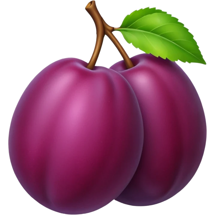 Plum emoji