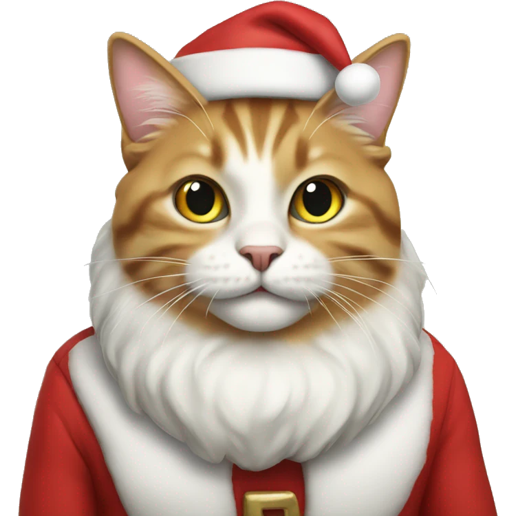 santa cat emoji