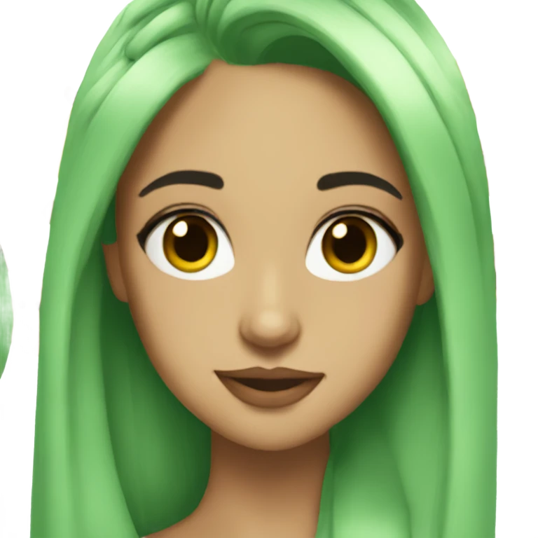 ariana grade but shes green emoji