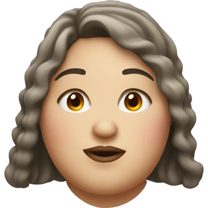 fat woman emoji