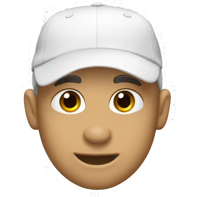 white baseball cap  emoji
