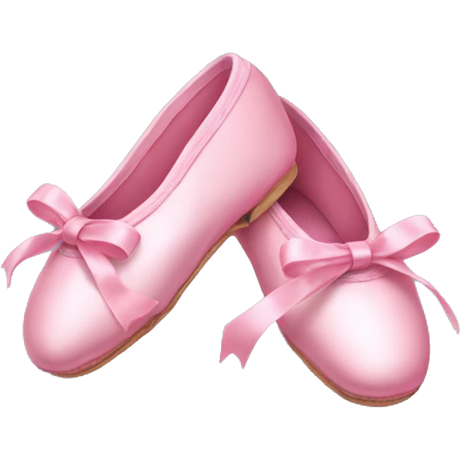 pink ballet shoes with tiny bows emoji