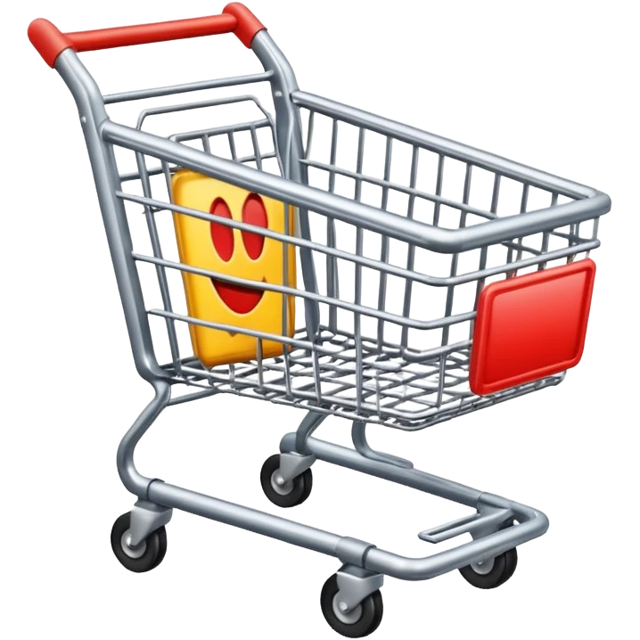 carrello della spesa vuoto che punta verso destra emoji