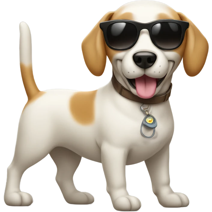 Dog with sunglasses and thumbs up  emoji