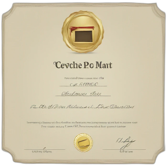 Certificate emoji