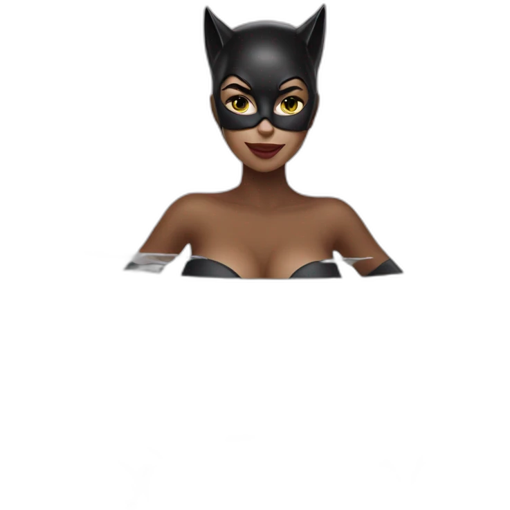 Catwoman bath emoji