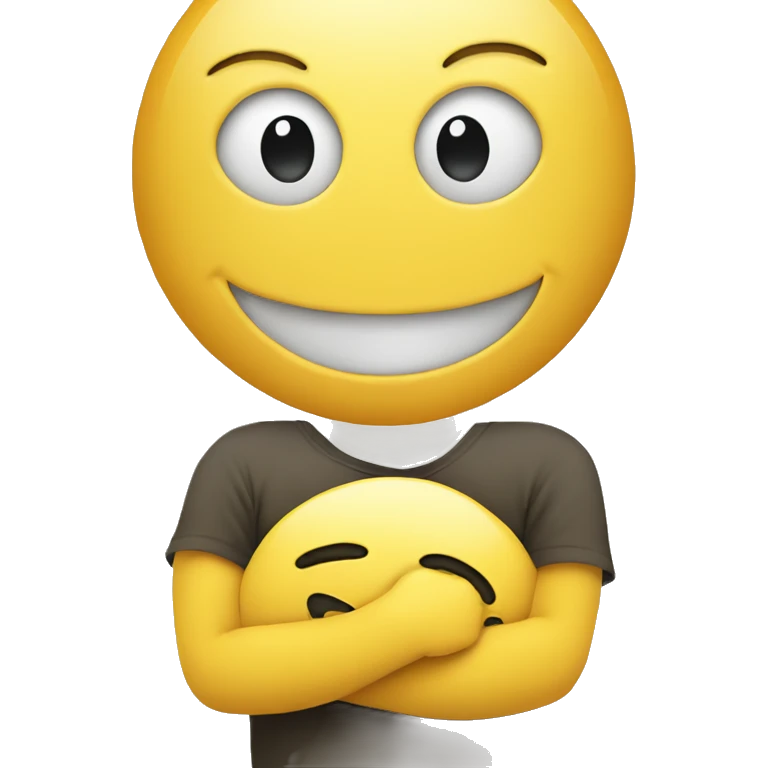 Smiley face giving a hug emoji