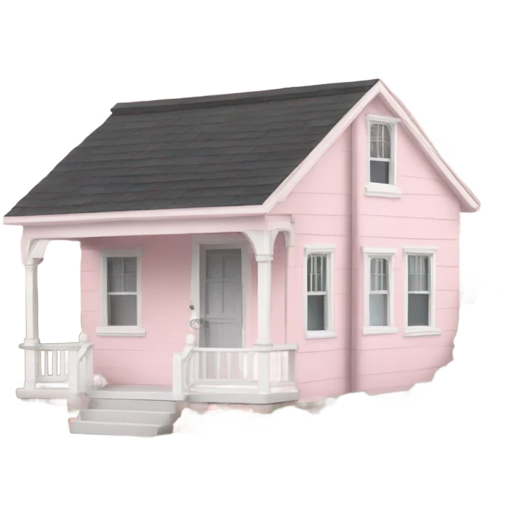 Pink house emoji