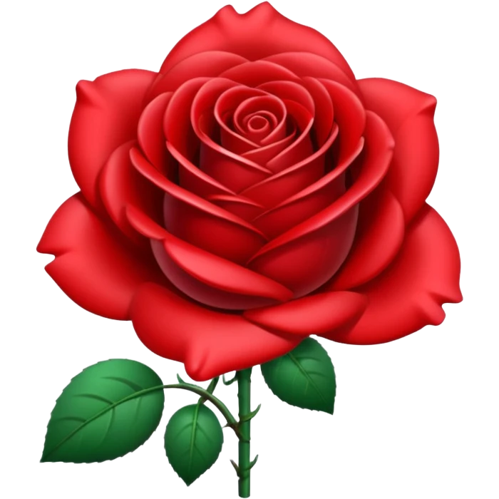 metal rose, without green leaves, just flower emoji