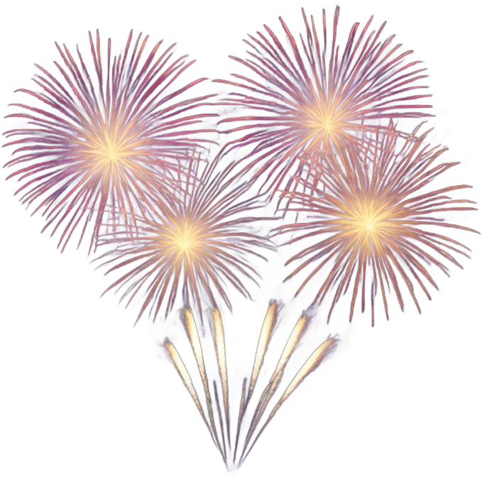 New year fireworks emoji