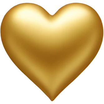 Gold heart emoji
