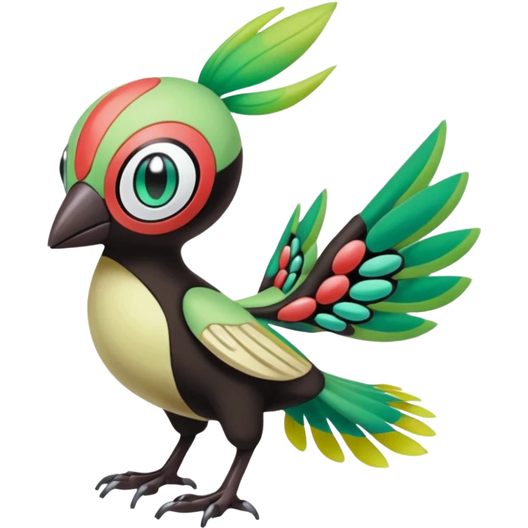 Meloetta-Xatu-Sigilyph-Pokémon-Fakémon-hybrid-fusion-creature emoji