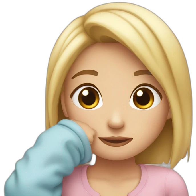My girlfriend careing me emoji