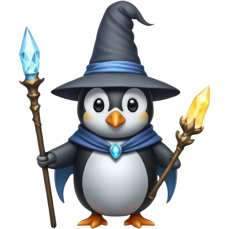 Penguin Wizard emoji