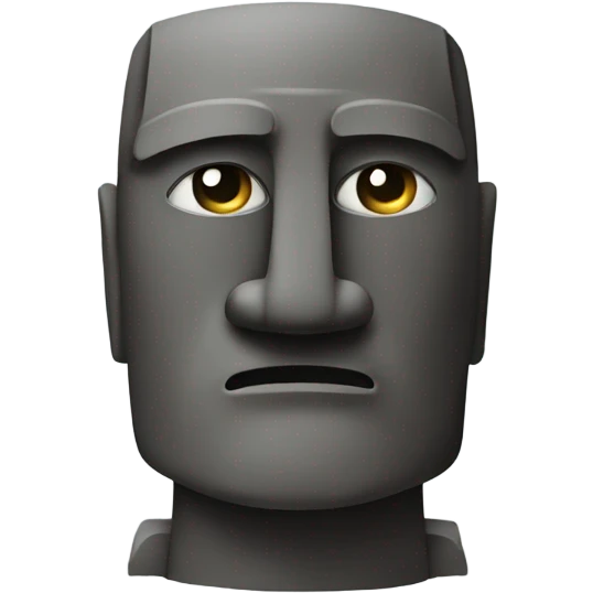 moai thinking emoji