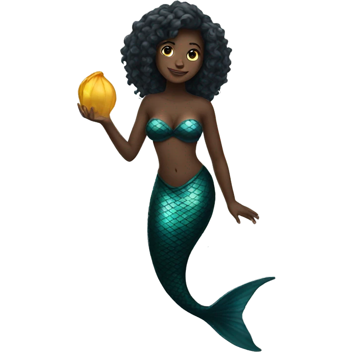 black mermaid   emoji