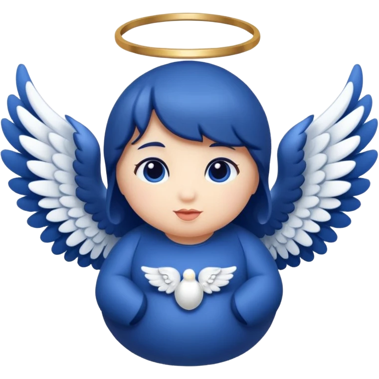 blueberry with angel wings emoji