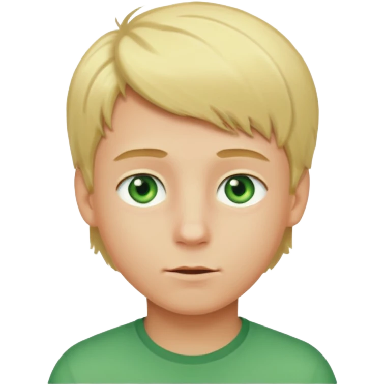 Ragazzo biondo con gli occhi verde chiaro emoji