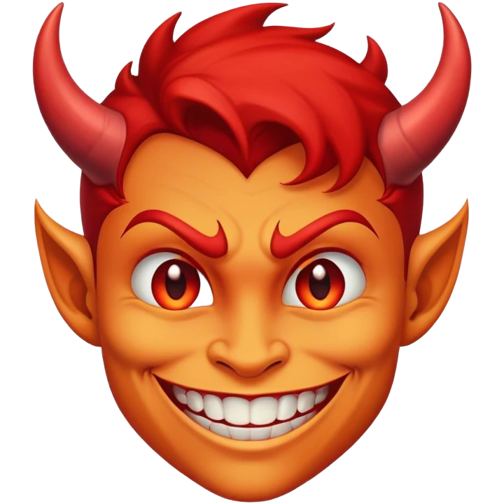 Devilish smirk side smile emoji