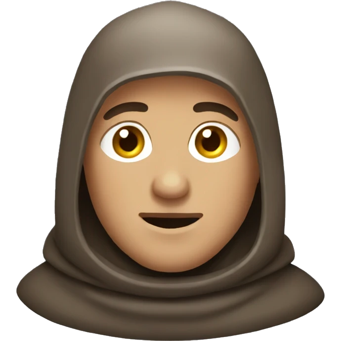 Friar wearing a snood emoji