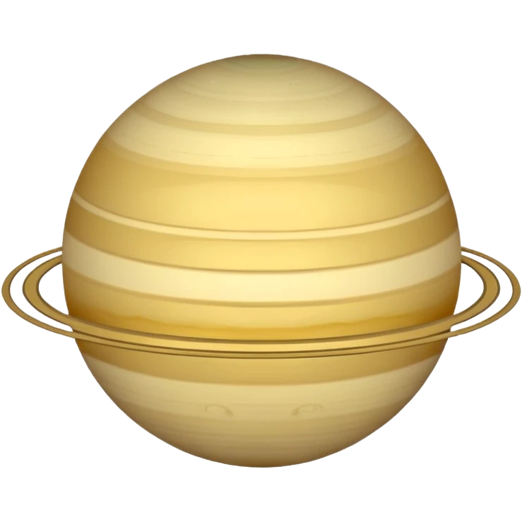 outline of saturn  emoji