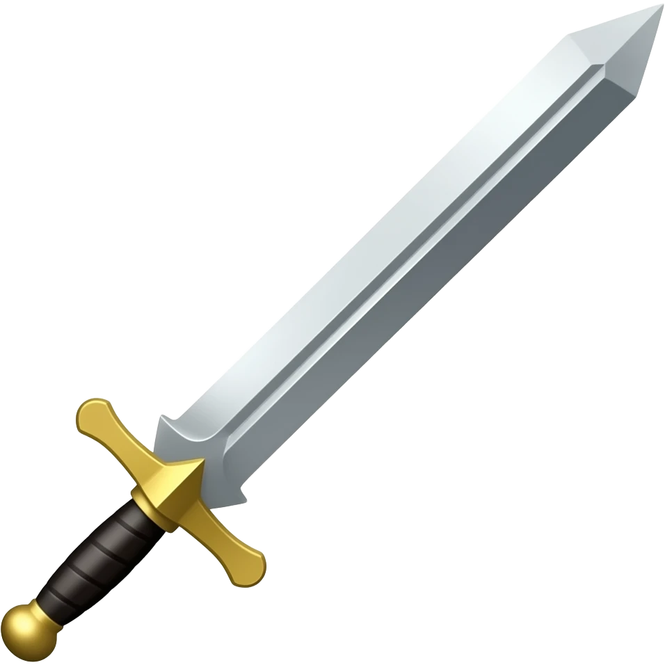 one sword pointing up emoji