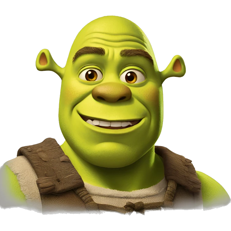 Shrek pensando emoji