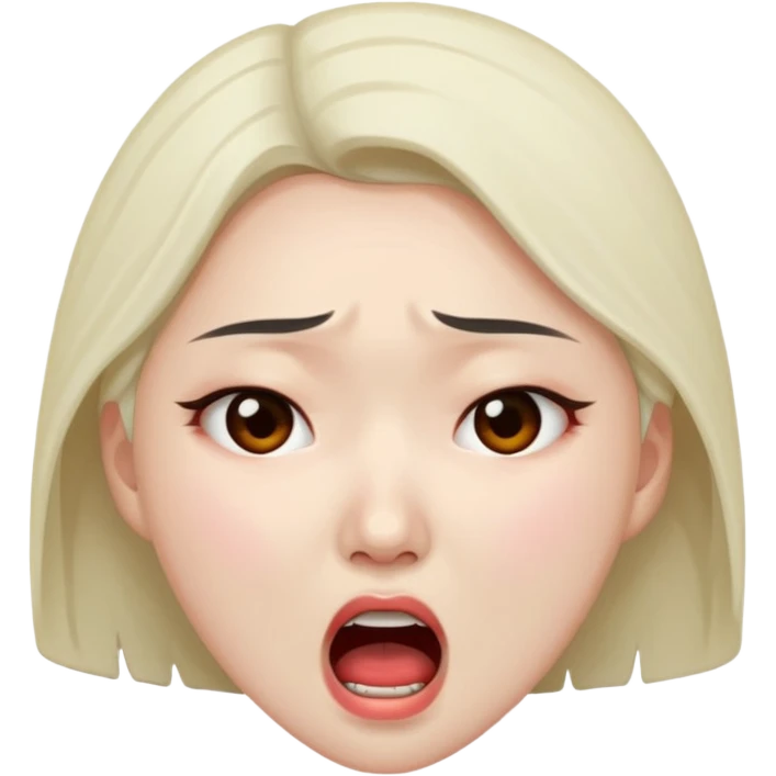Asian Women in agony emoji