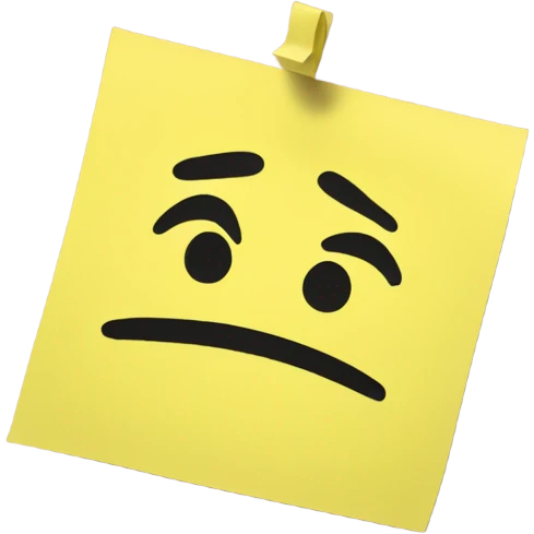 sticky note emoji