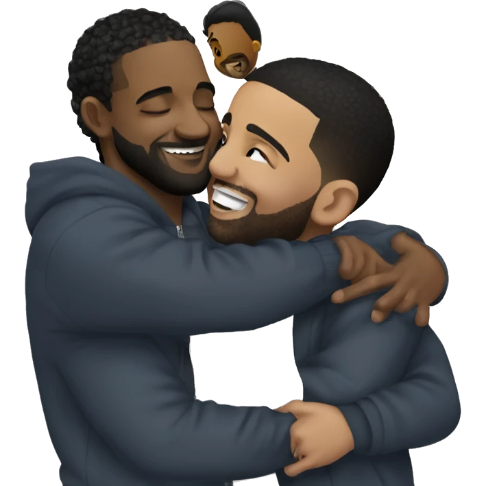 Drake hugging Kendrick Lamar  emoji