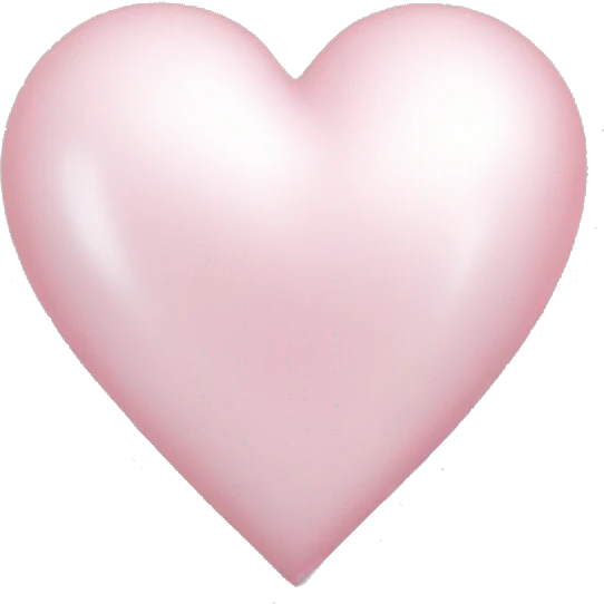 pearl light pink heart emoji