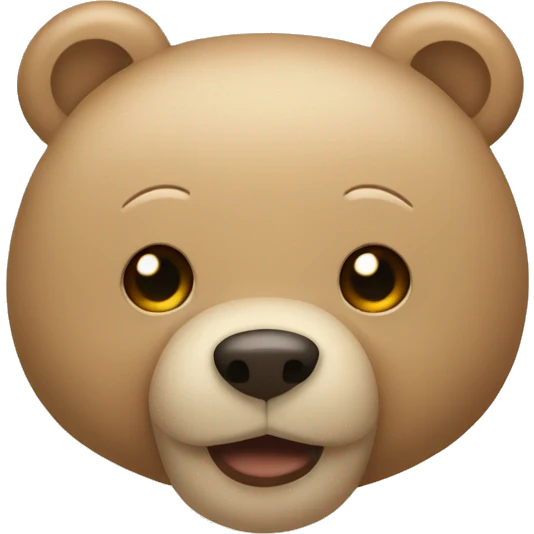 beige teddy bear emoji