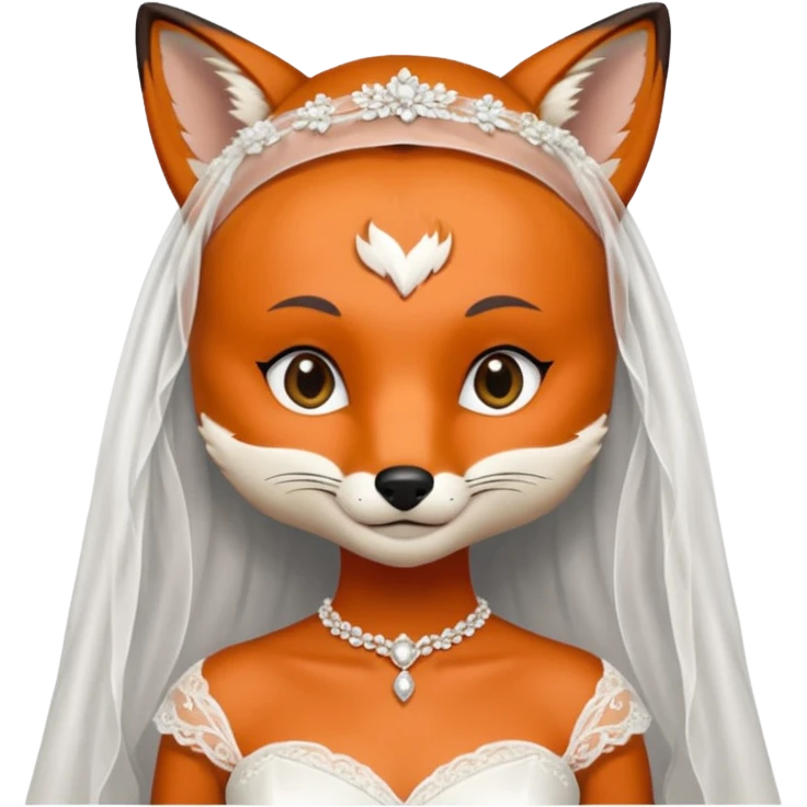 bride fox, emoji