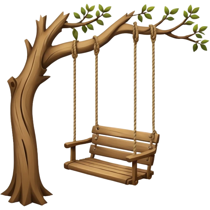 Swing on a tree emoji